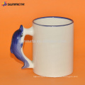 Taza blanca animal de la sublimación para el anuncio y el regalo del pomotion con precio competitivo